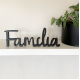 Escultura de Mesa Família - Preto